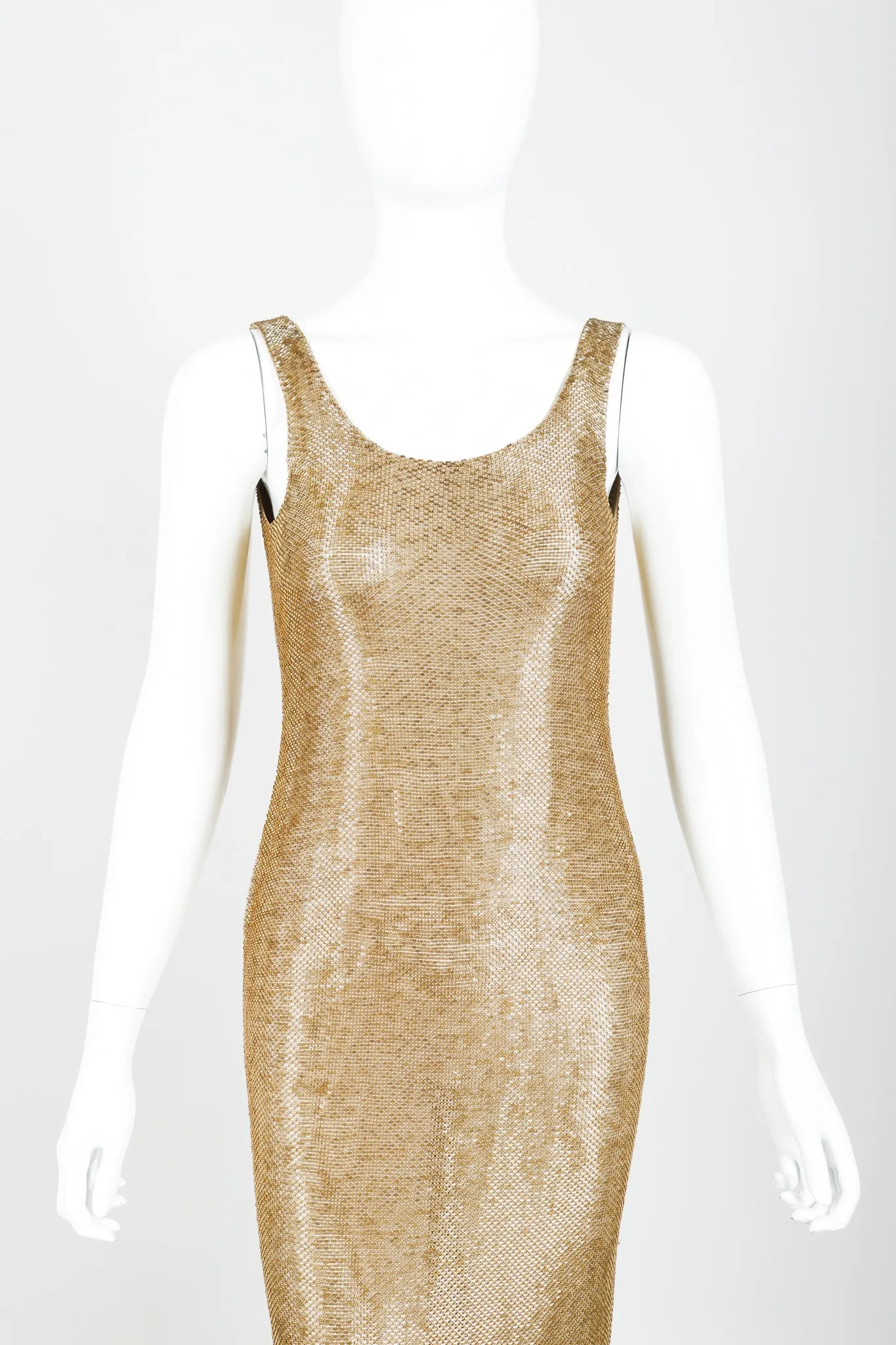 Liquid Gold Beaded Gown