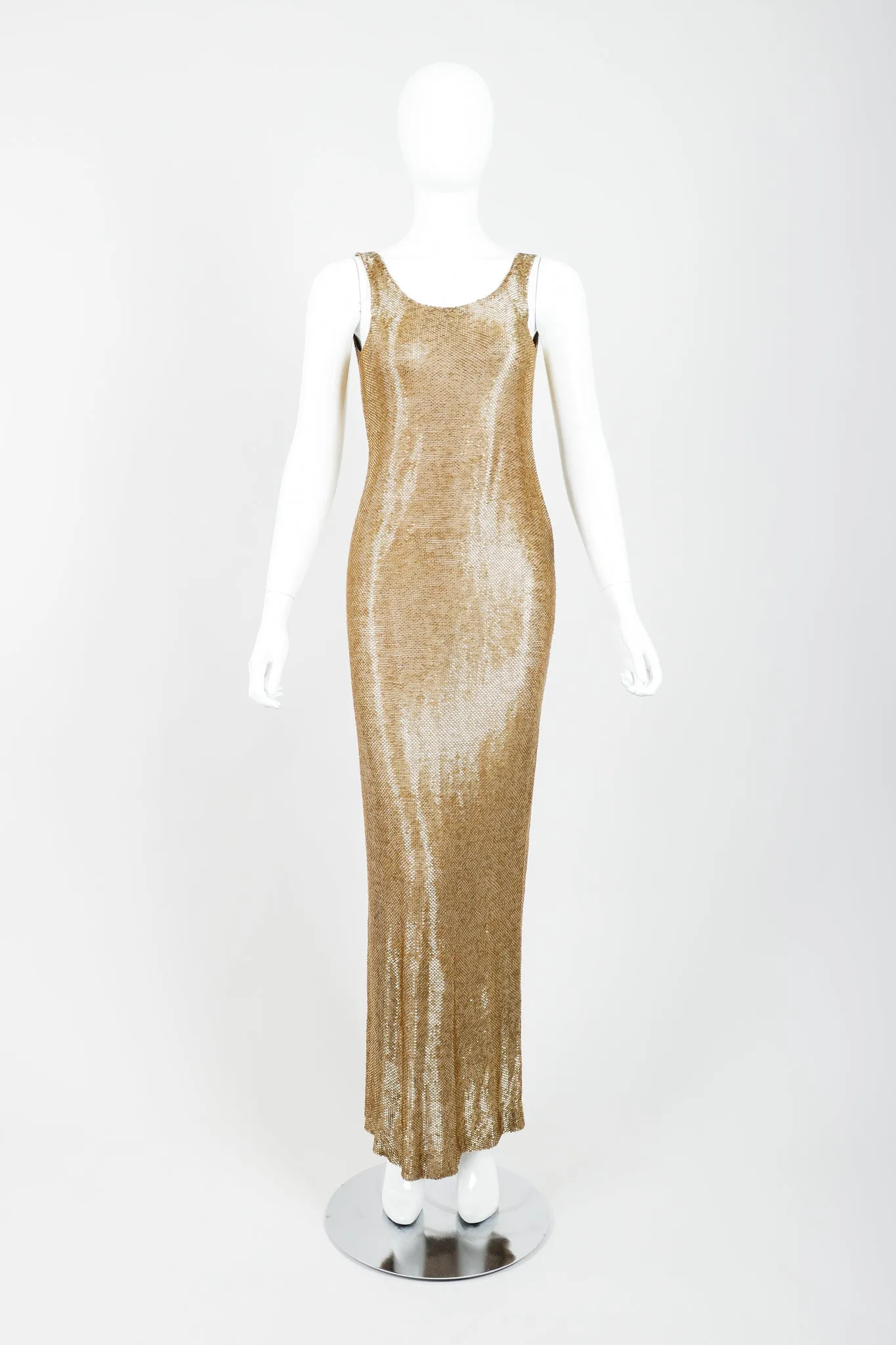 Liquid Gold Beaded Gown