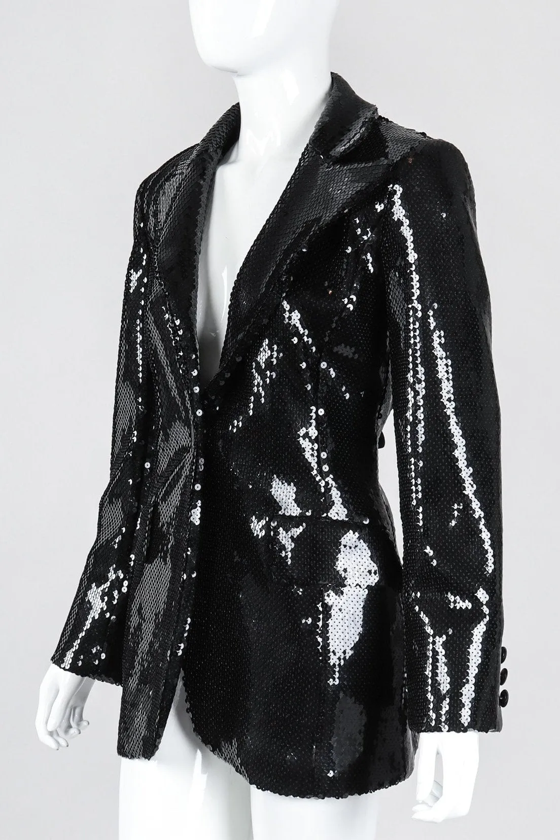 Liquid Sequin Boyfriend Blazer