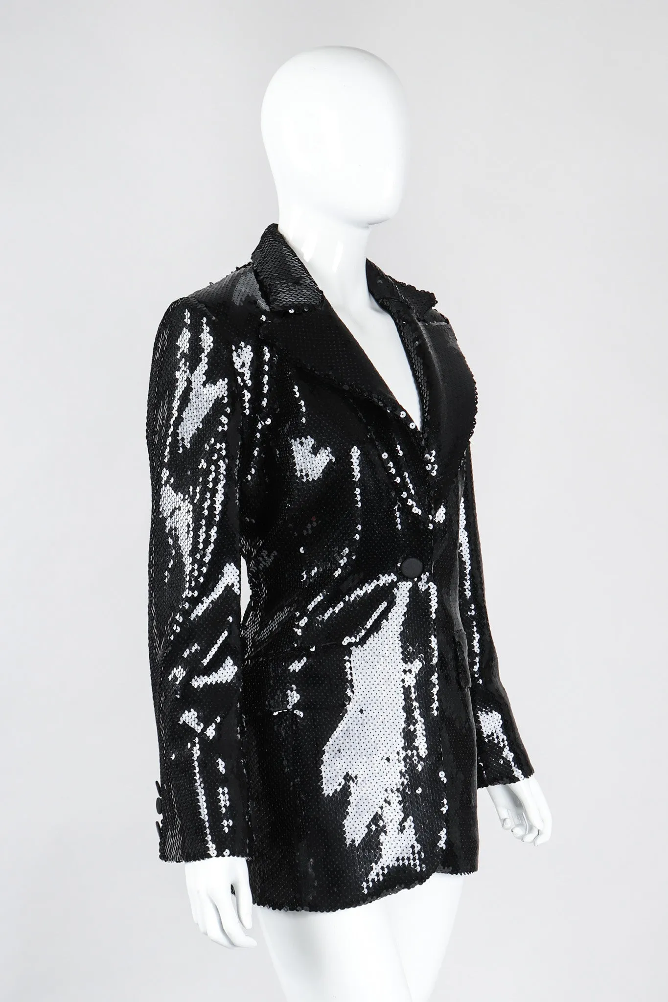 Liquid Sequin Boyfriend Blazer