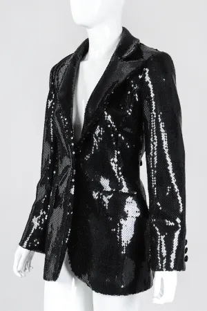 Liquid Sequin Boyfriend Blazer