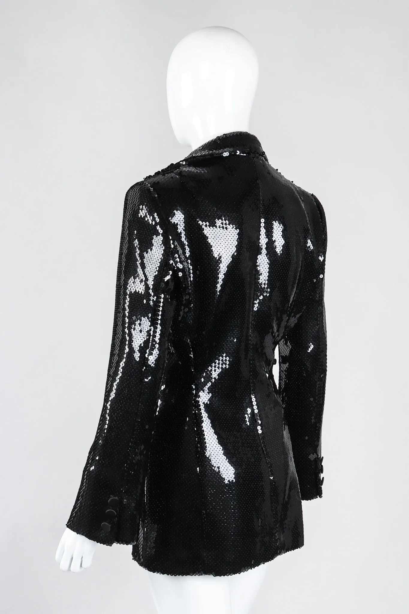 Liquid Sequin Boyfriend Blazer