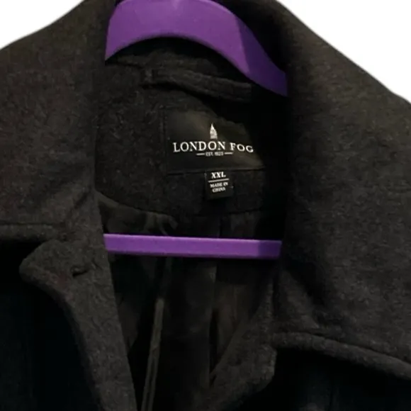 London‎ Fog Women's Wool Blend Overcoat gray Size 2X Winter Casual Formal