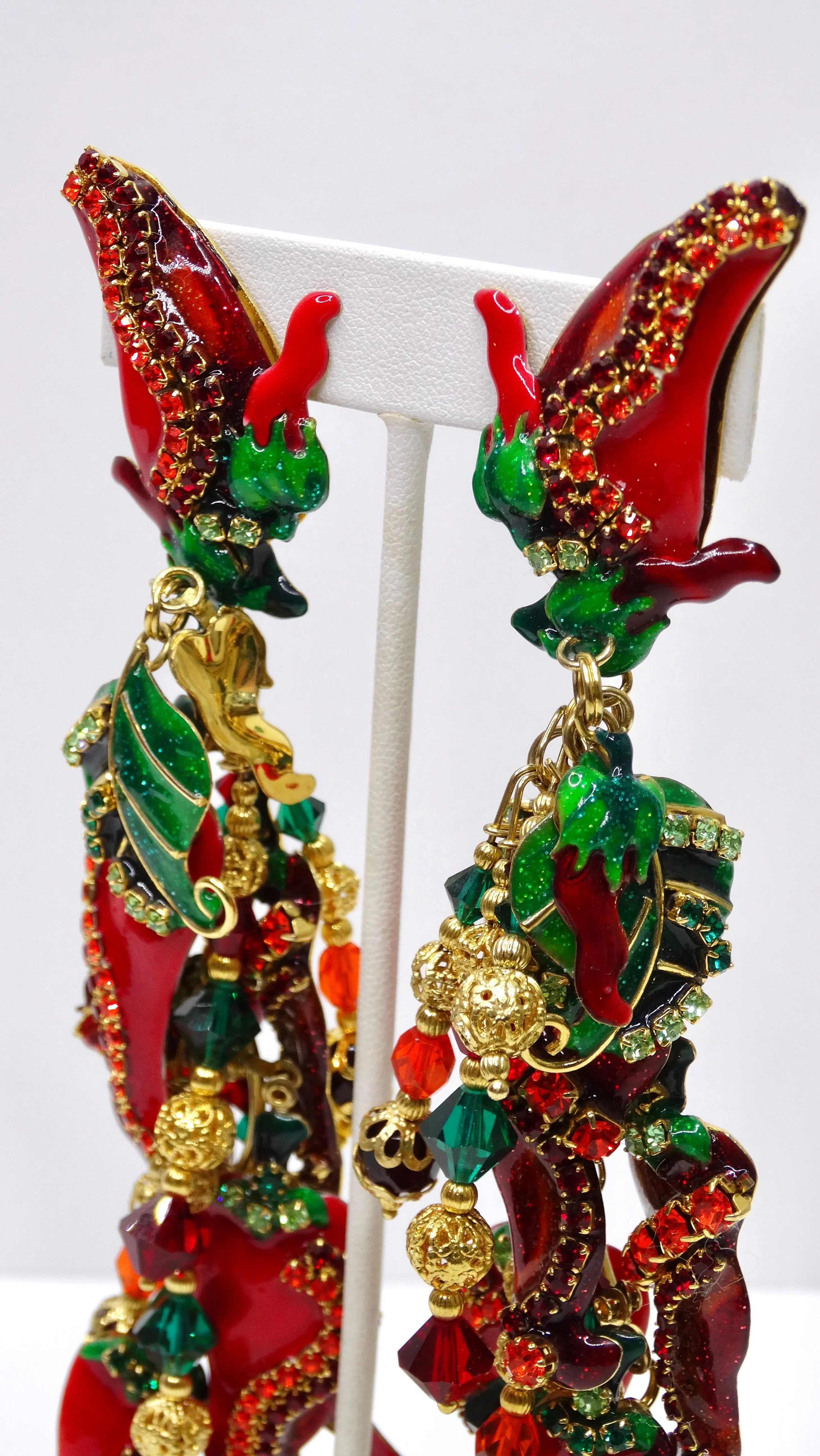 Lunch at the Ritz Chili Pepper Earrings