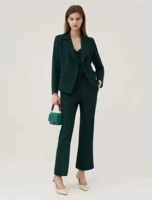 Marella - Curzio Flared Trouser - Dark Green