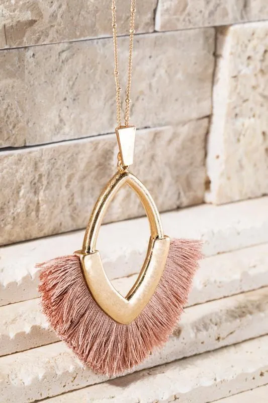 Marquise Pendant Necklace -- Several Colors!