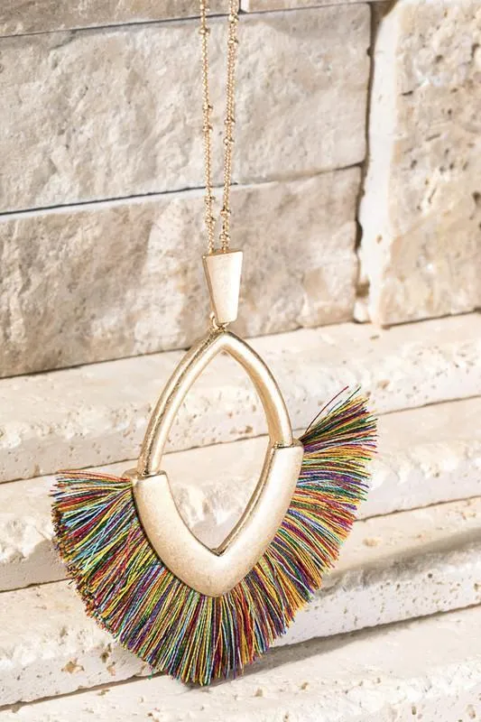 Marquise Pendant Necklace -- Several Colors!