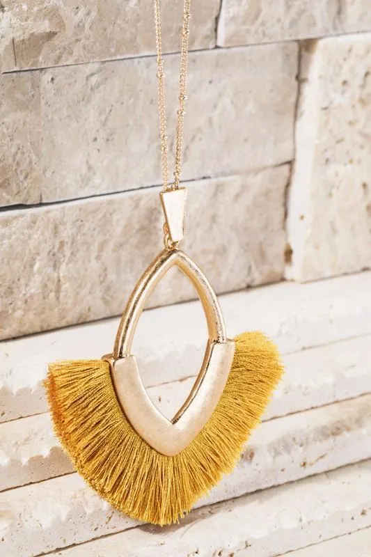 Marquise Pendant Necklace -- Several Colors!
