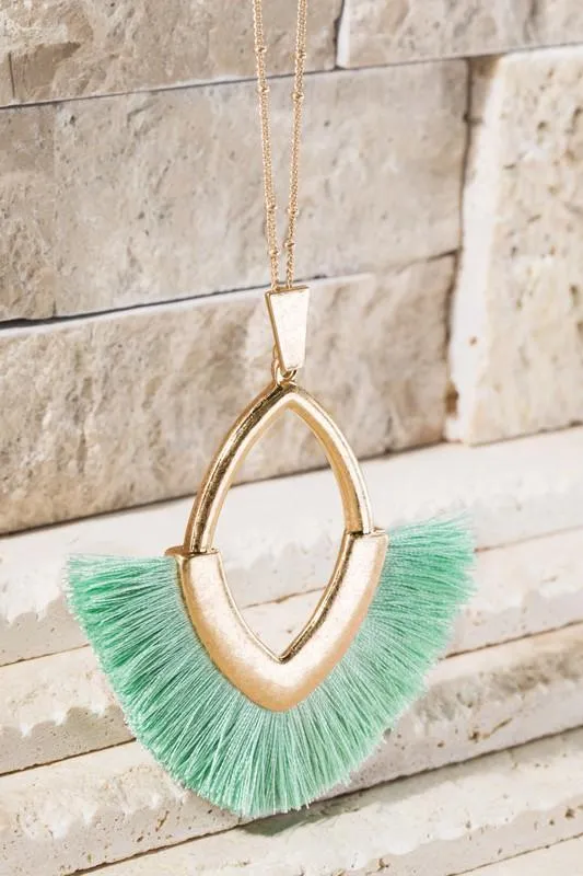 Marquise Pendant Necklace -- Several Colors!
