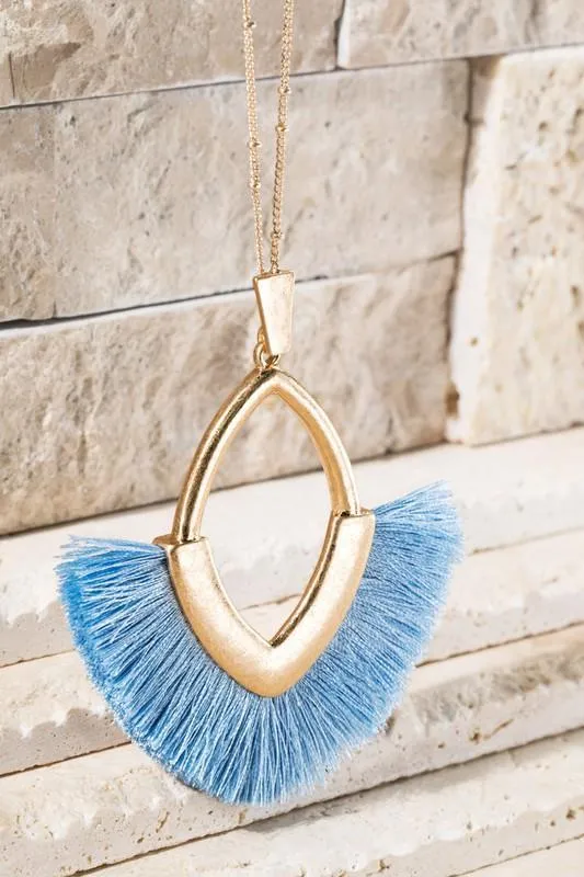 Marquise Pendant Necklace -- Several Colors!