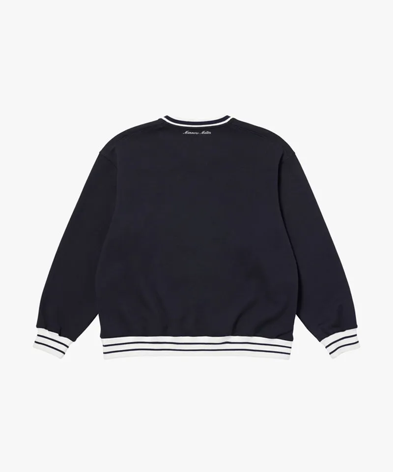 MCC Women's V-Neck Sweatshirt - Dark Navy (Loose Fit)