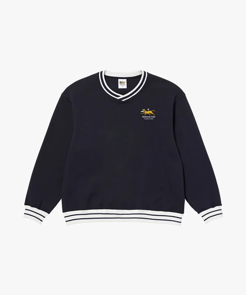 MCC Women's V-Neck Sweatshirt - Dark Navy (Loose Fit)