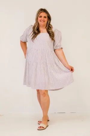 Meet for Tea Striped Dress