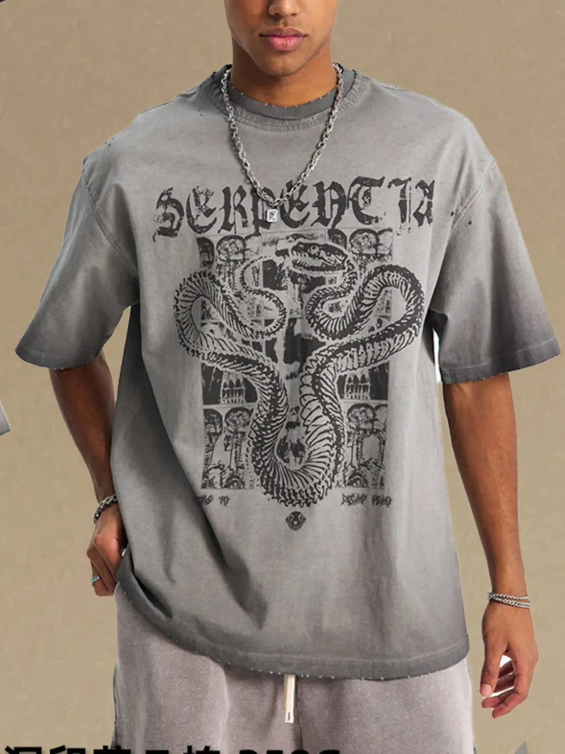 Men's Graphic Round Neck Half Sleeve T-Shirt