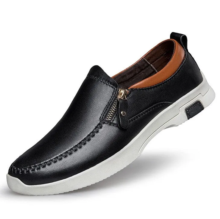 Men's Small Size Slip On Leather Loafers MS23
