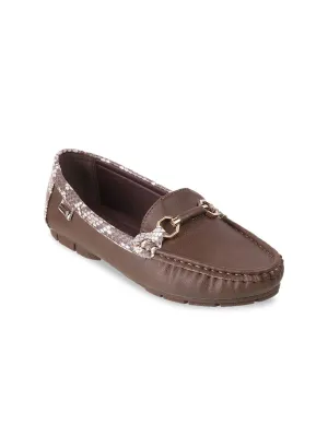 Mochi Women Slip-On Loafers With Buckle