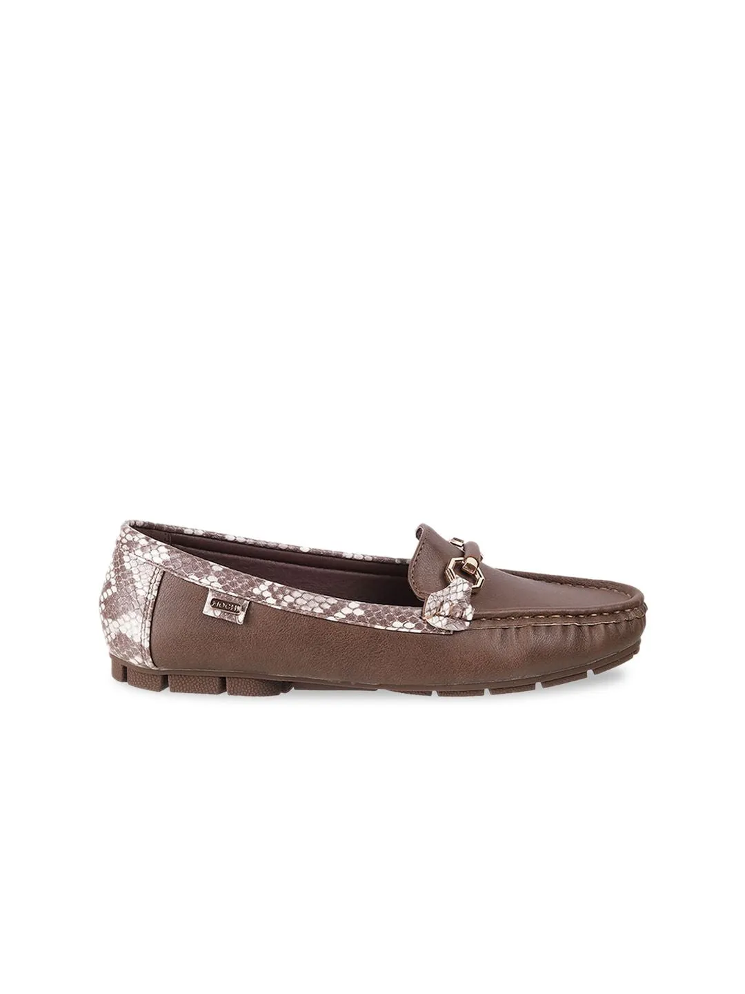 Mochi Women Slip-On Loafers With Buckle