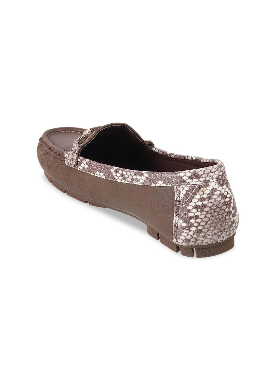 Mochi Women Slip-On Loafers With Buckle