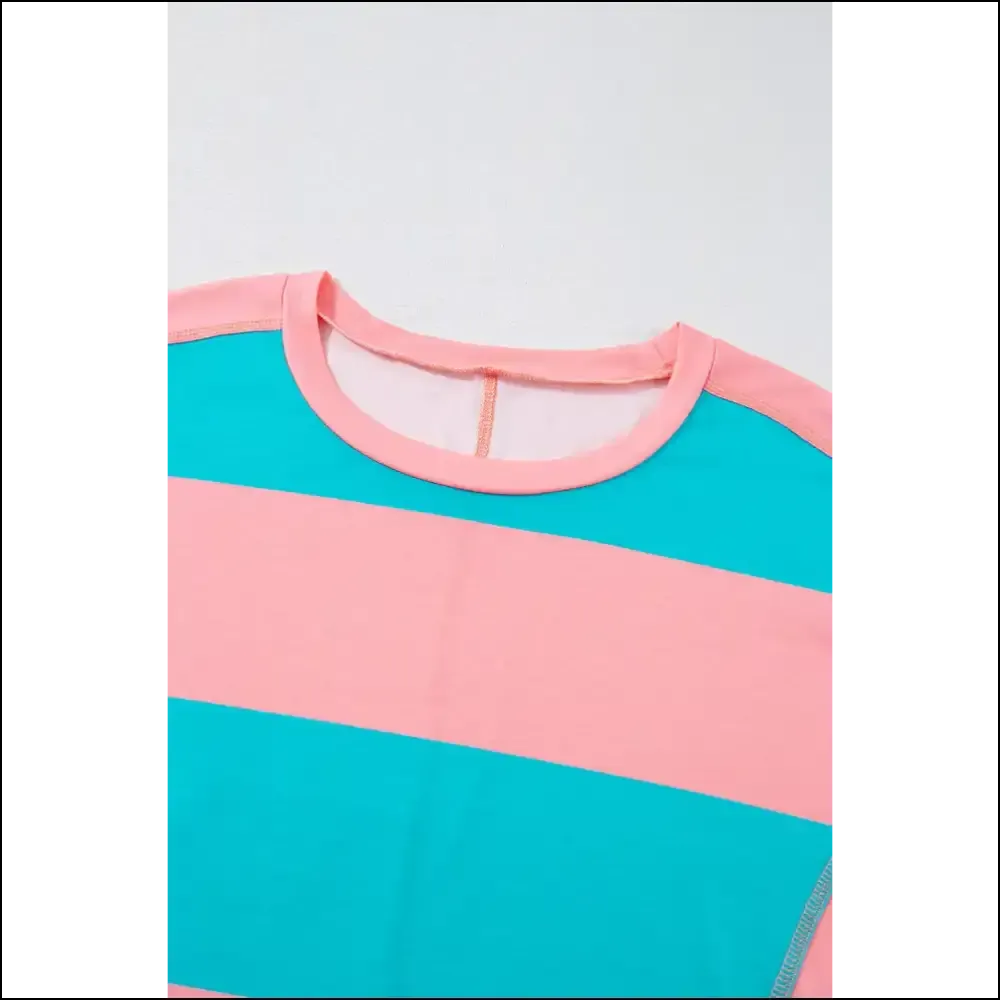 Needful Things: Blue Colorblock Drop Sleeve Top - Wardrobe Mvp ! 💙