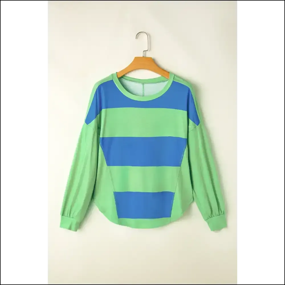 Needful Things: Blue Colorblock Drop Sleeve Top - Wardrobe Mvp ! 💙