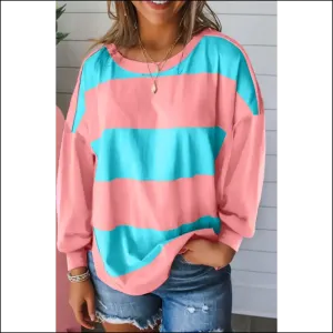 Needful Things: Blue Colorblock Drop Sleeve Top - Wardrobe Mvp ! 💙