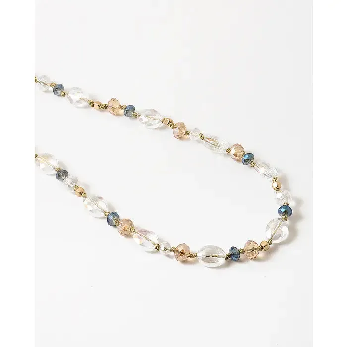 Neutral Beaded Necklace Mix Montana Blue