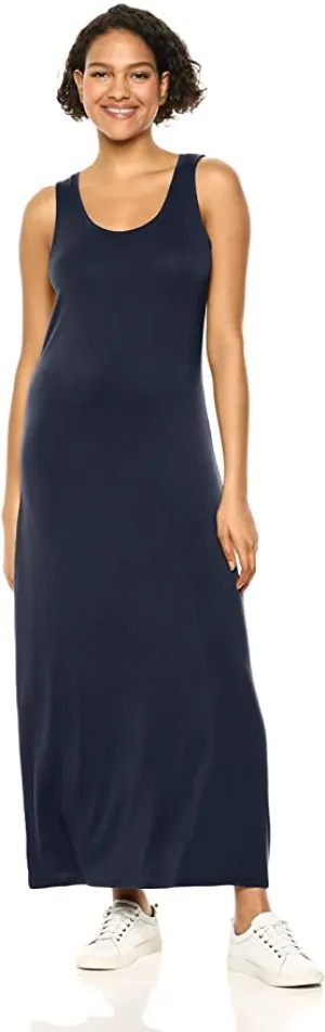 New Amazon Essentials Women's Tank Maxi Dress in Navy, Sz XL!