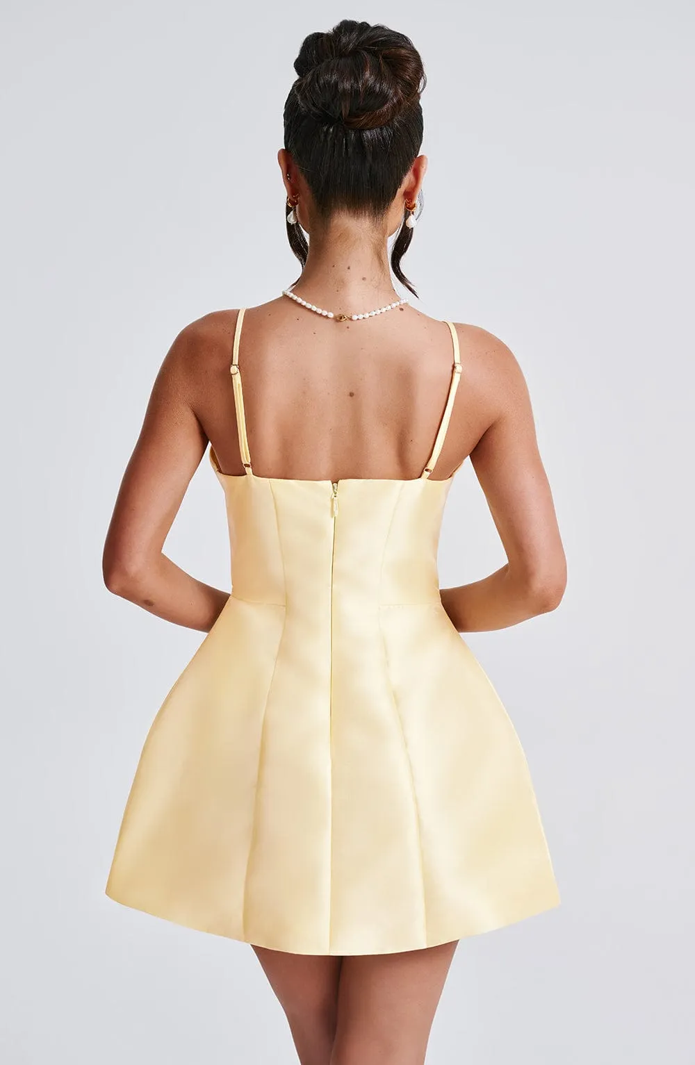 Nicole Mini Dress - Lemon