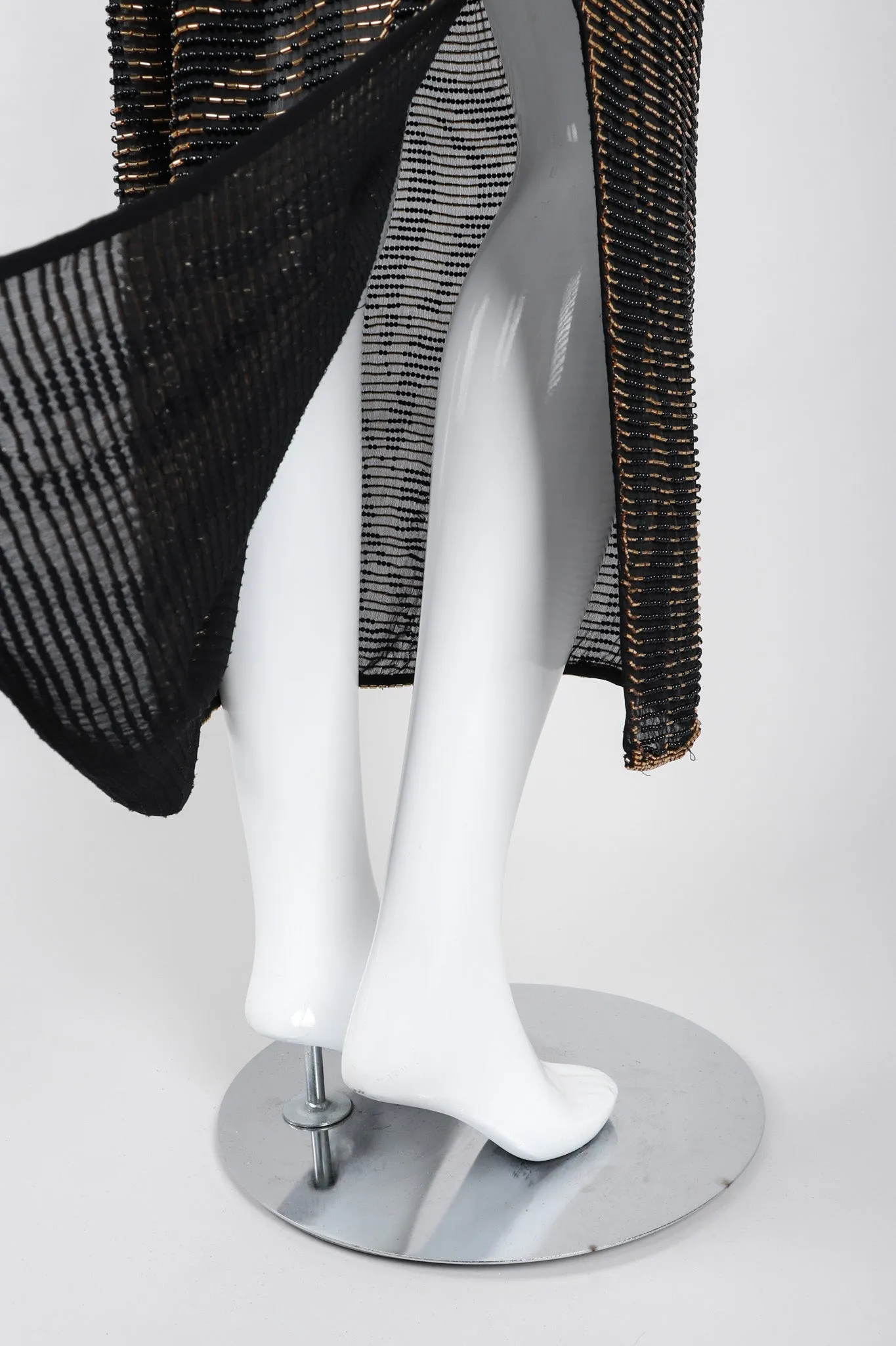 Nights Beaded Kimono Sleeve Gown