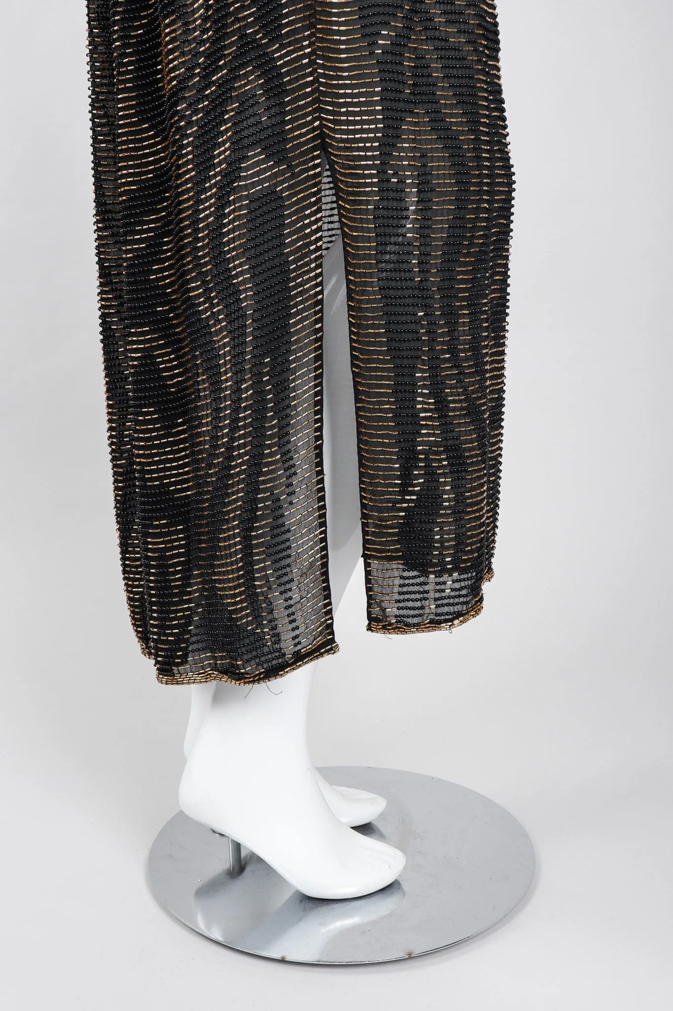 Nights Beaded Kimono Sleeve Gown