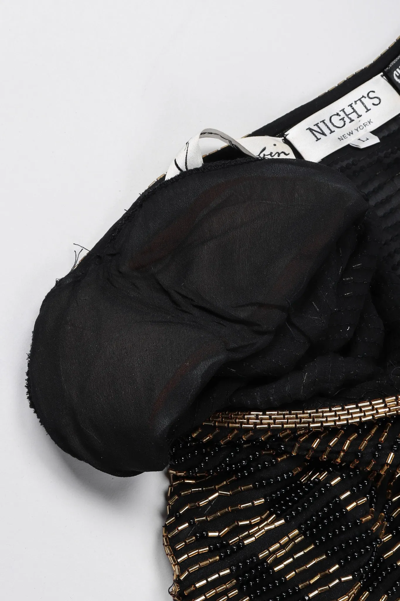 Nights Beaded Kimono Sleeve Gown