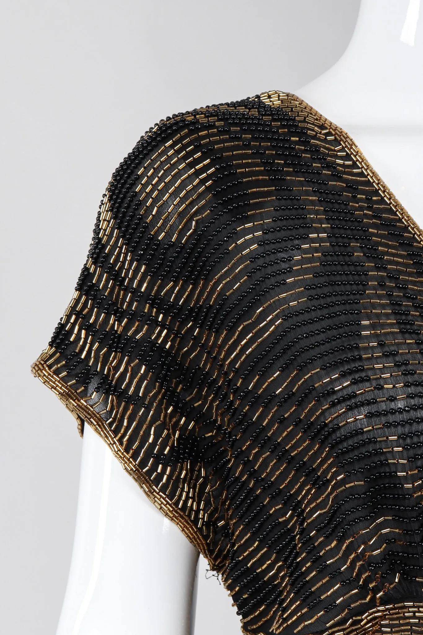 Nights Beaded Kimono Sleeve Gown