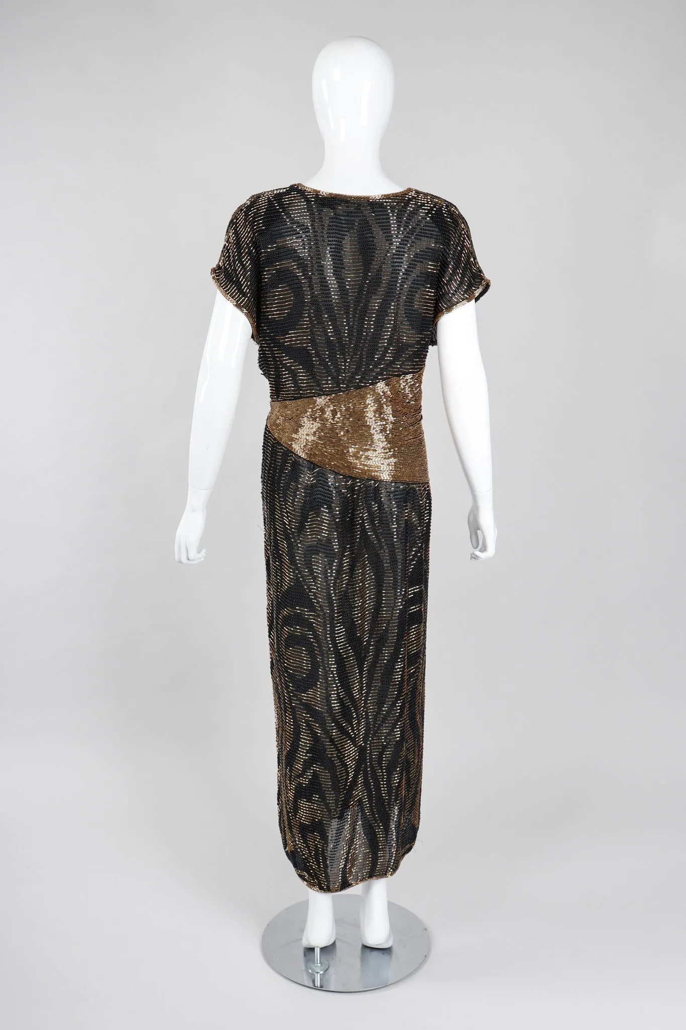 Nights Beaded Kimono Sleeve Gown
