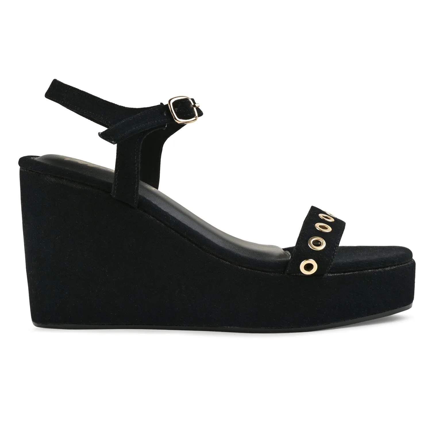 Noir Black Wedges