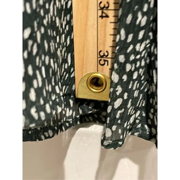 NWT Joie Limited Edition Artic Animal Spot Print Women's Balloon Sleeve Dress L