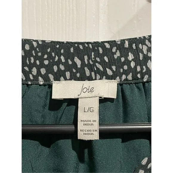 NWT Joie Limited Edition Artic Animal Spot Print Women's Balloon Sleeve Dress L