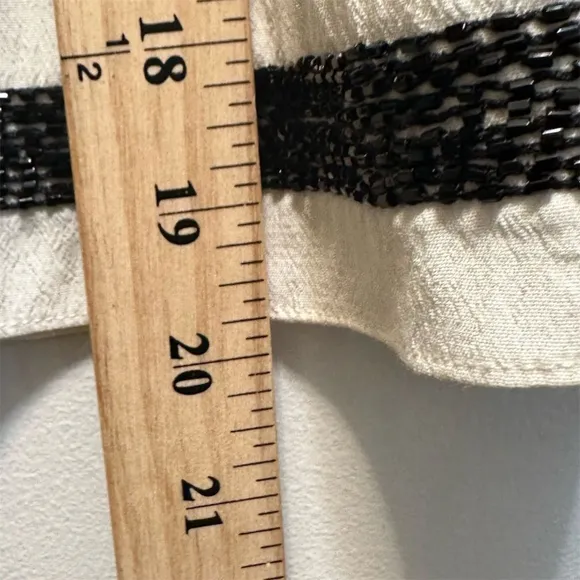 NWT Maeve Anthropologie Womens Size L Black &amp; White Striped Skirt Party Cocktail