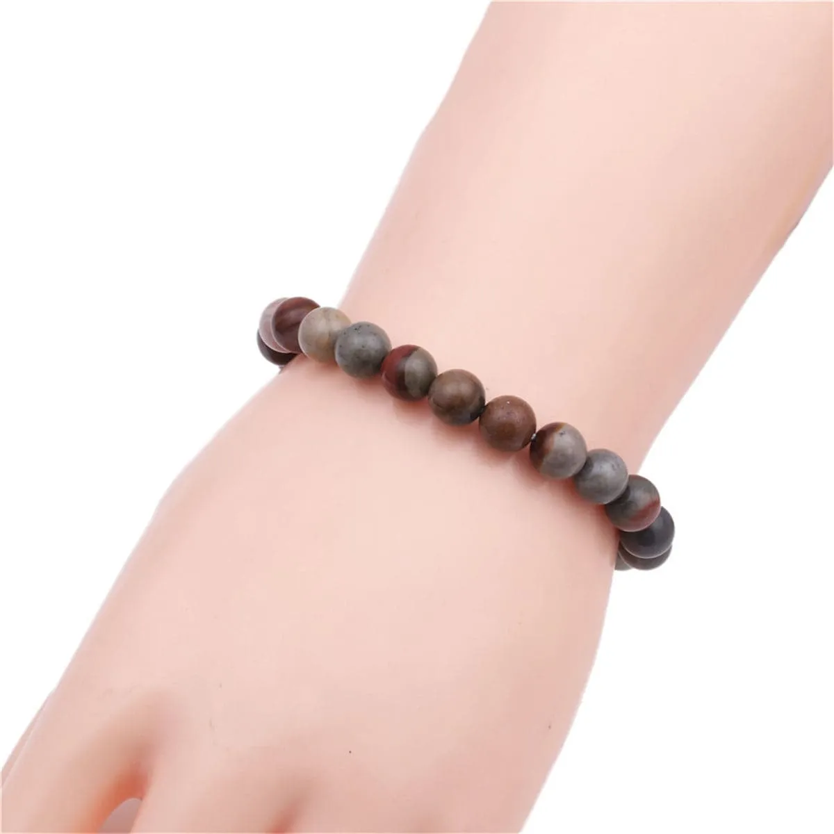 Ocean Jasper Beaded Stretch Bracelet