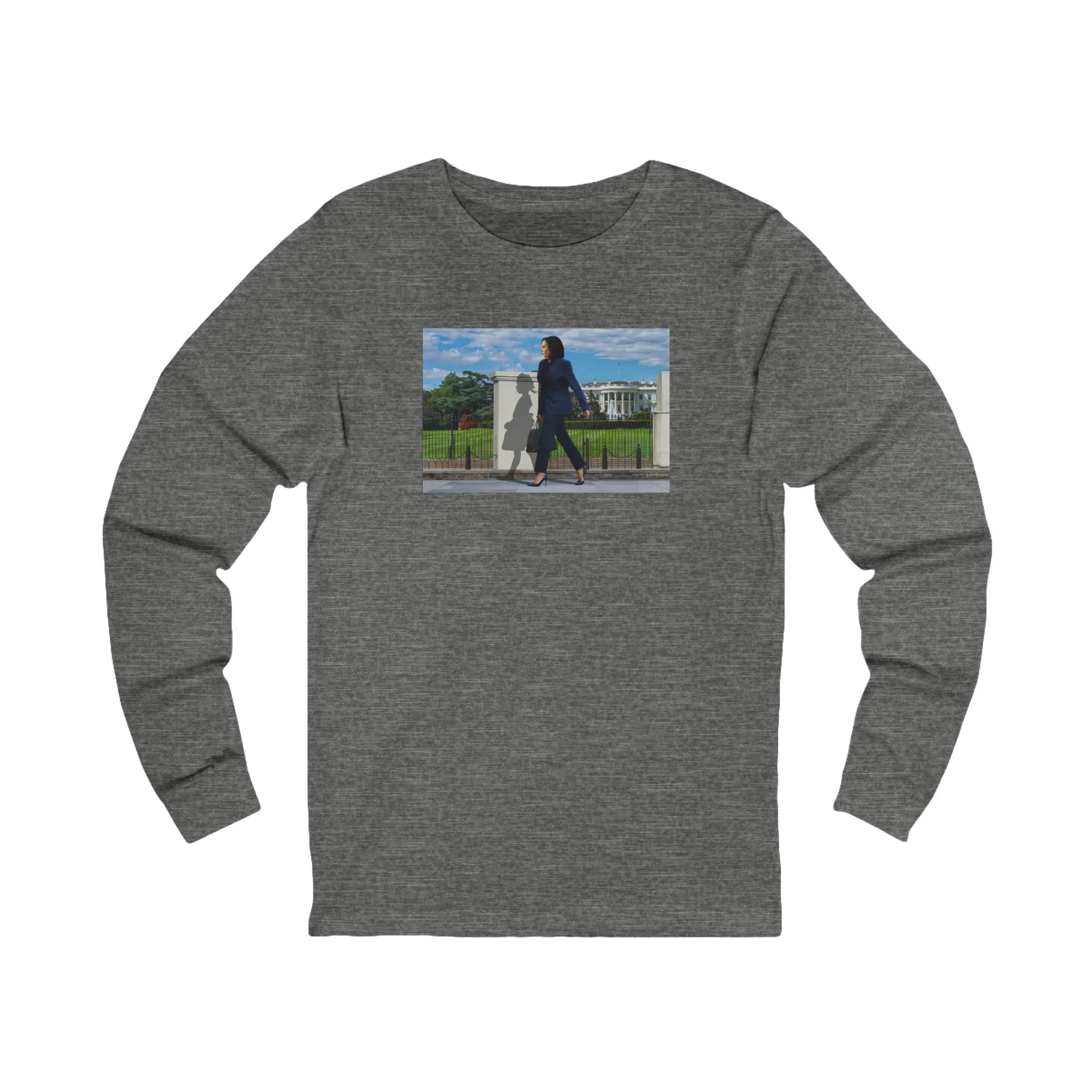 Original Long Sleeve T-shirt - Kamala Harris, White House, Ruby Bridges - Gift for History Buffs, Activists, Democrats, Liberal, Democrat