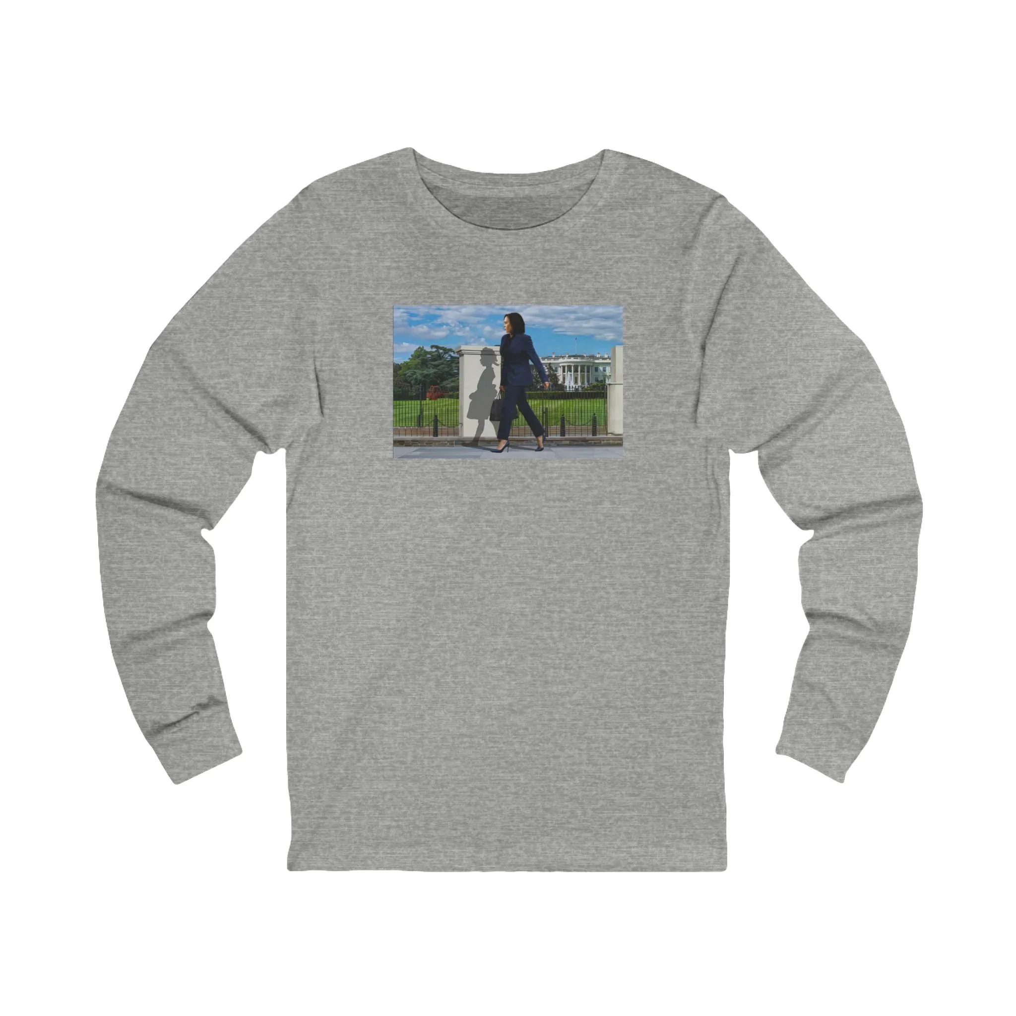 Original Long Sleeve T-shirt - Kamala Harris, White House, Ruby Bridges - Gift for History Buffs, Activists, Democrats, Liberal, Democrat