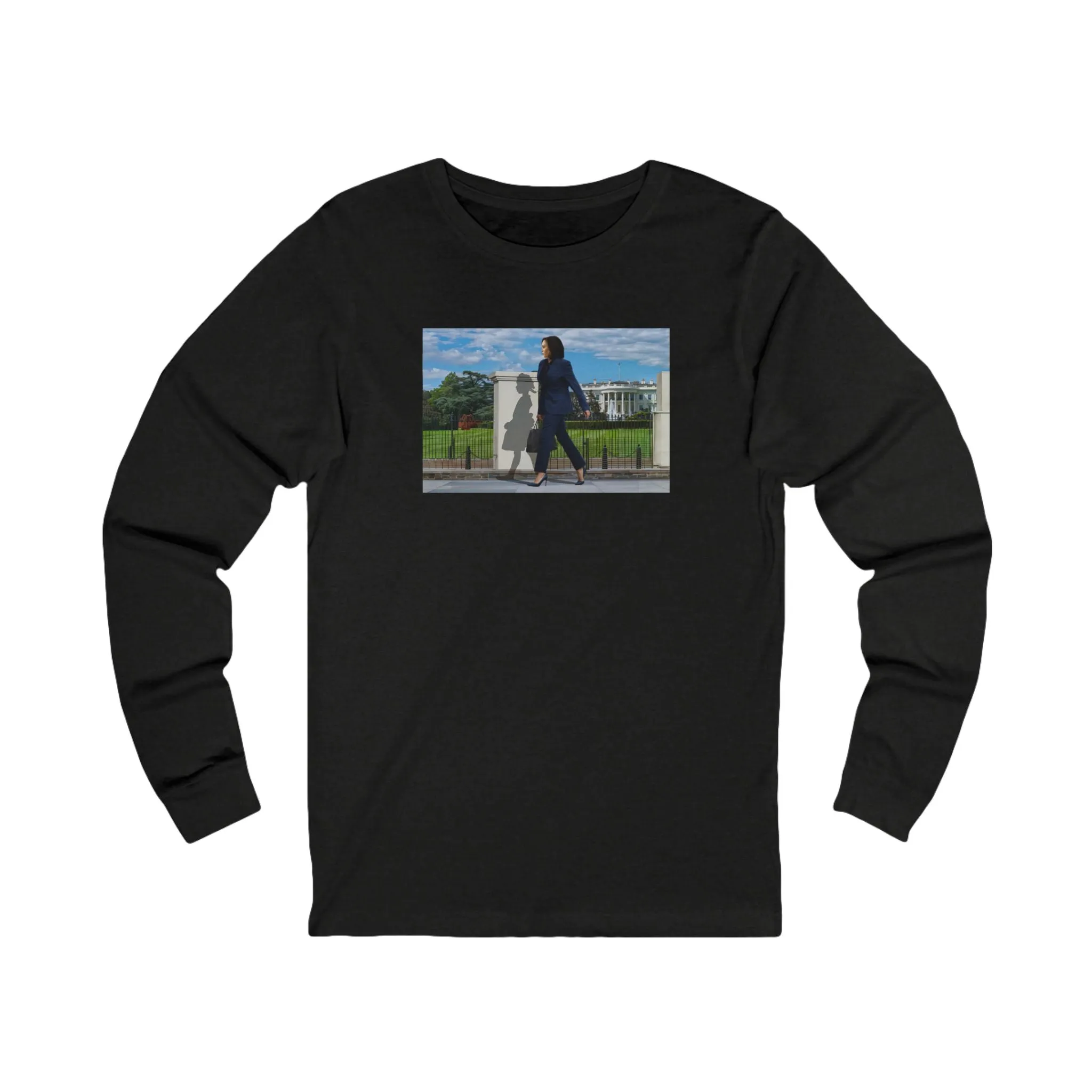 Original Long Sleeve T-shirt - Kamala Harris, White House, Ruby Bridges - Gift for History Buffs, Activists, Democrats, Liberal, Democrat