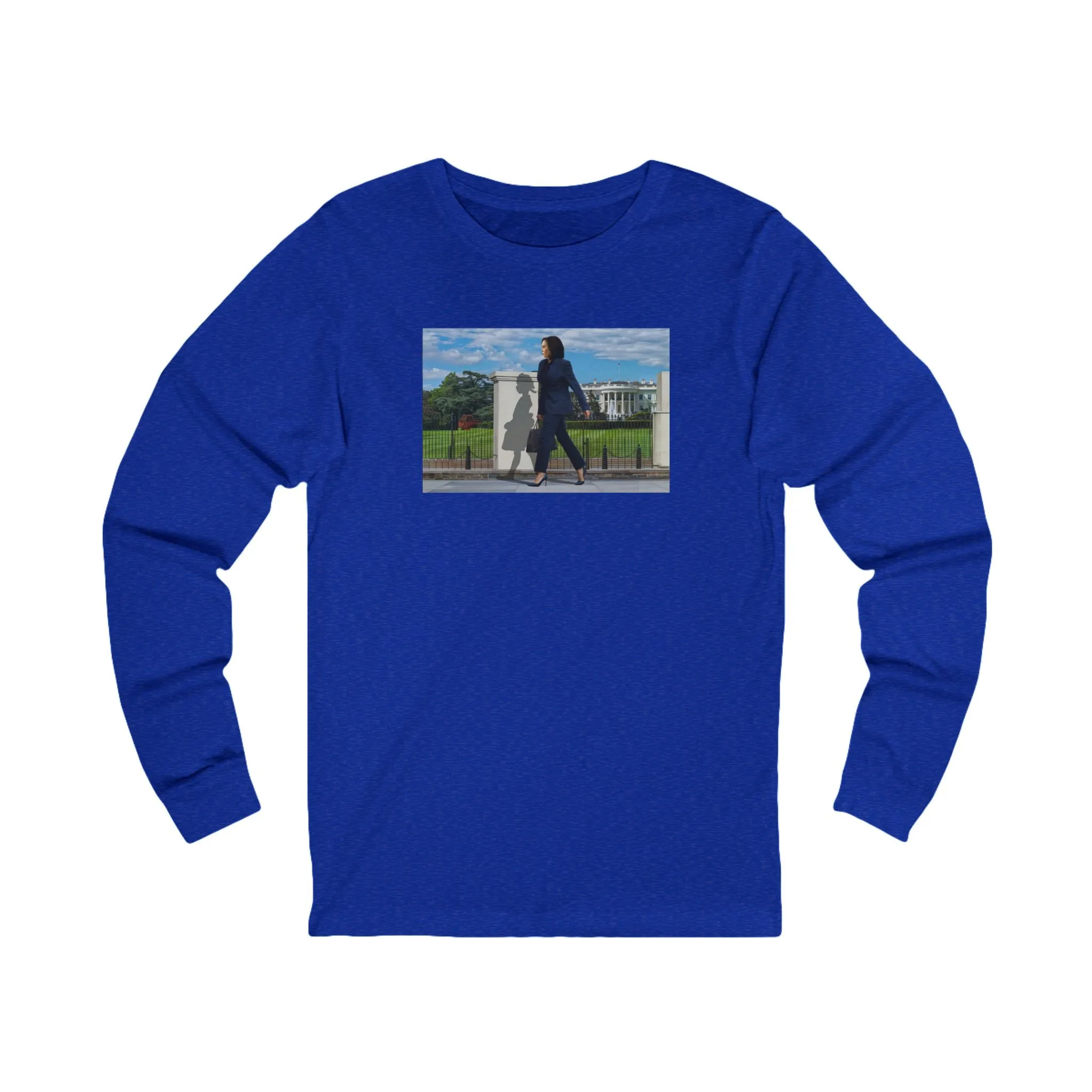 Original Long Sleeve T-shirt - Kamala Harris, White House, Ruby Bridges - Gift for History Buffs, Activists, Democrats, Liberal, Democrat