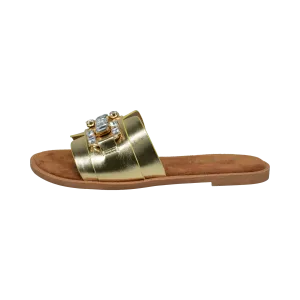 Pantoletten gold