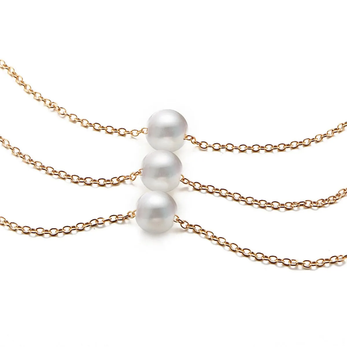 Pearl & 18K Gold-Plated Layered Necklace