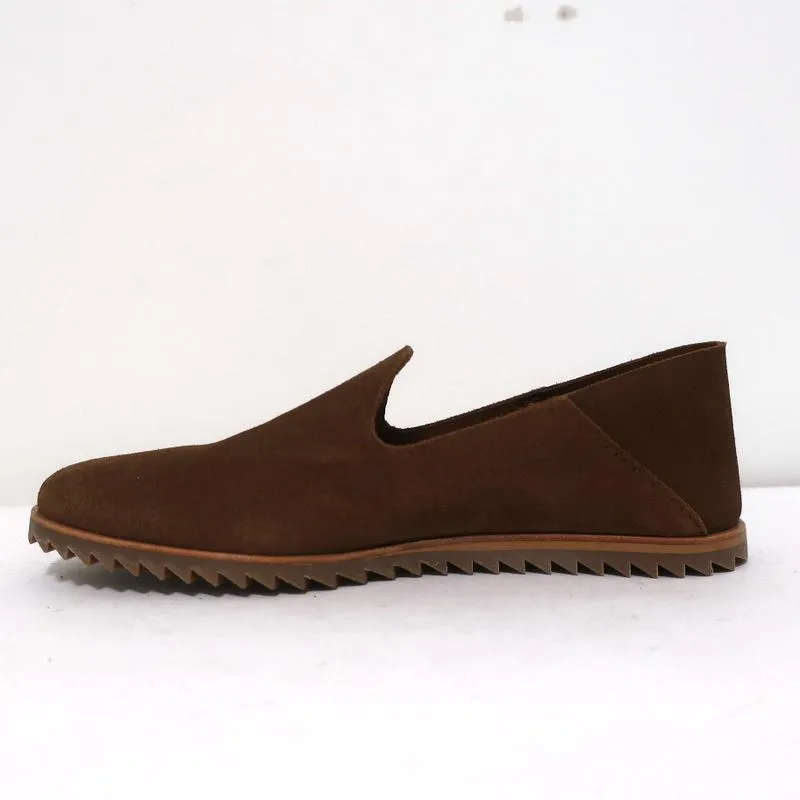 Pedro Garcia Smoking Slippers Yoshi Brown Suede Size 36 Slip-On Loafers NEW