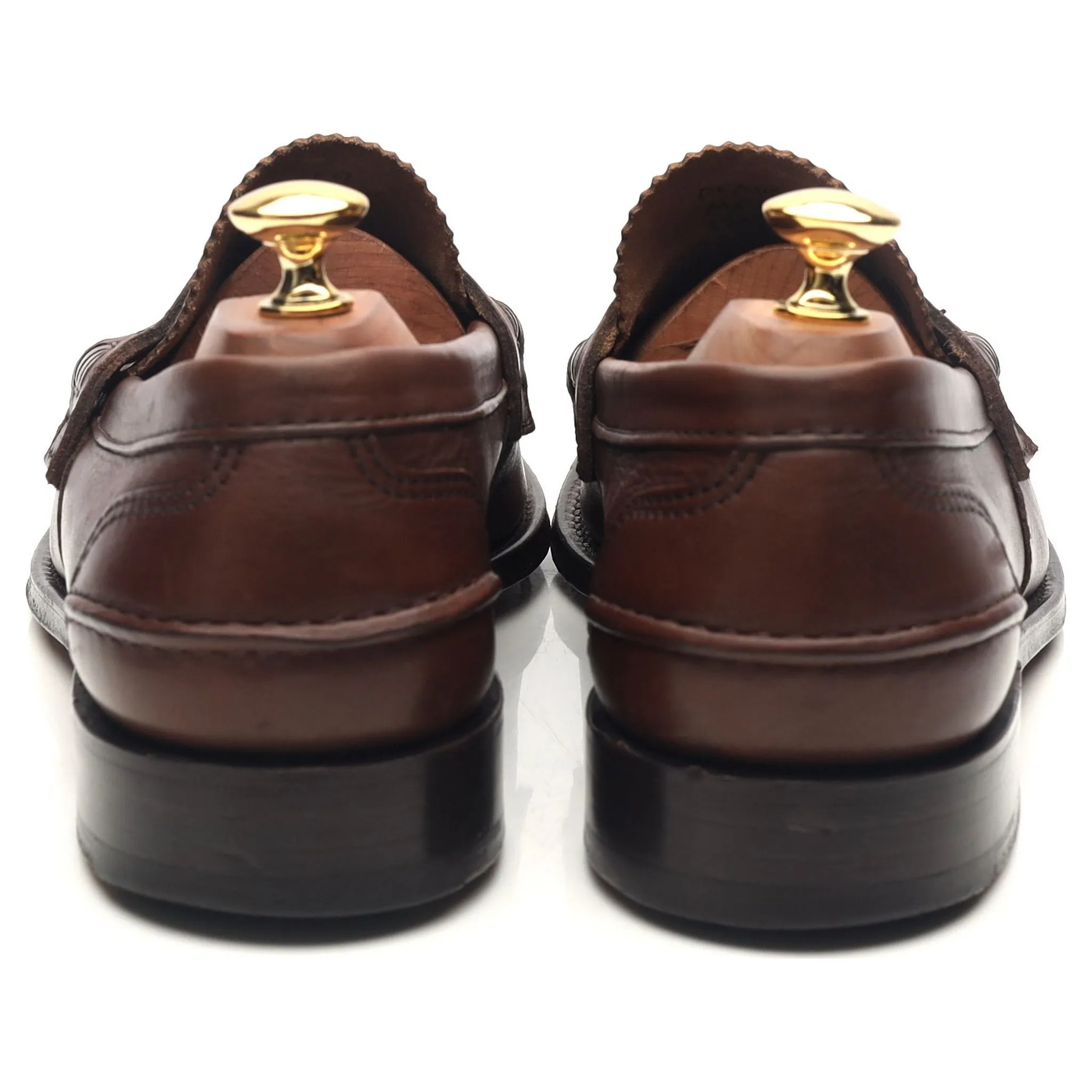 'Pembrey' Dark Brown Leather Loafers UK 9 G