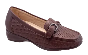 Pilgrim Women Dress Shoes - Claire W3131 - Woven Brown