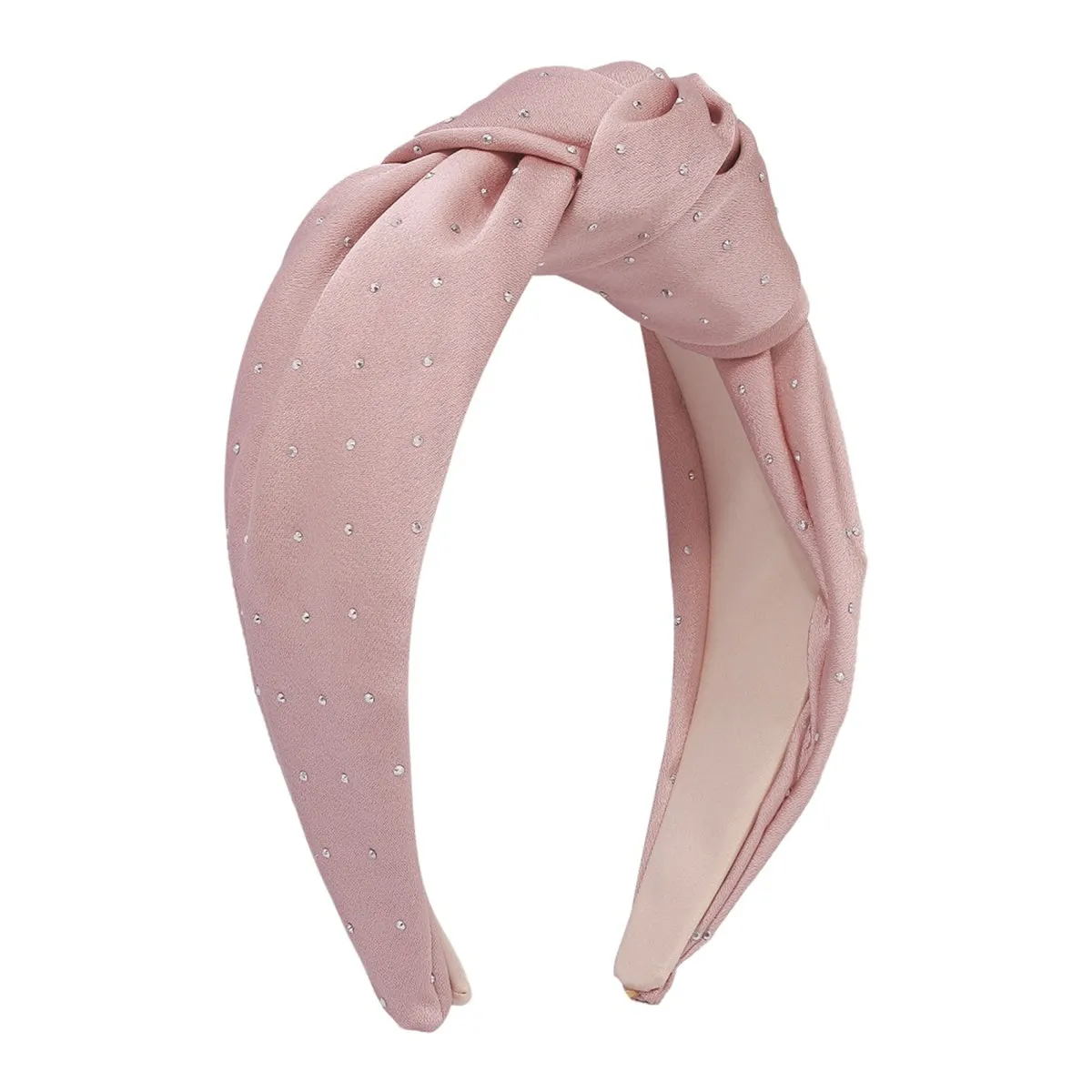 Pink & Cubic Zirconia Knot Hard Headband