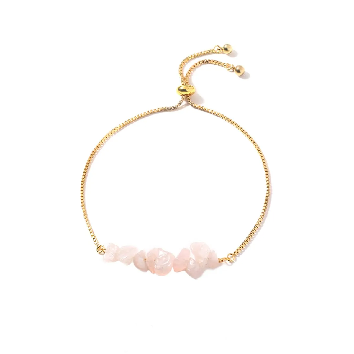 Pink Resin & 18K Gold-Plated Adjustable Bracelet