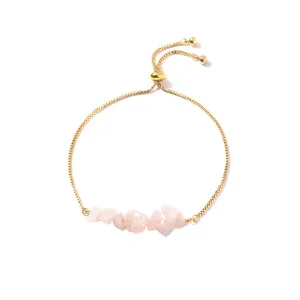 Pink Resin & 18K Gold-Plated Adjustable Bracelet